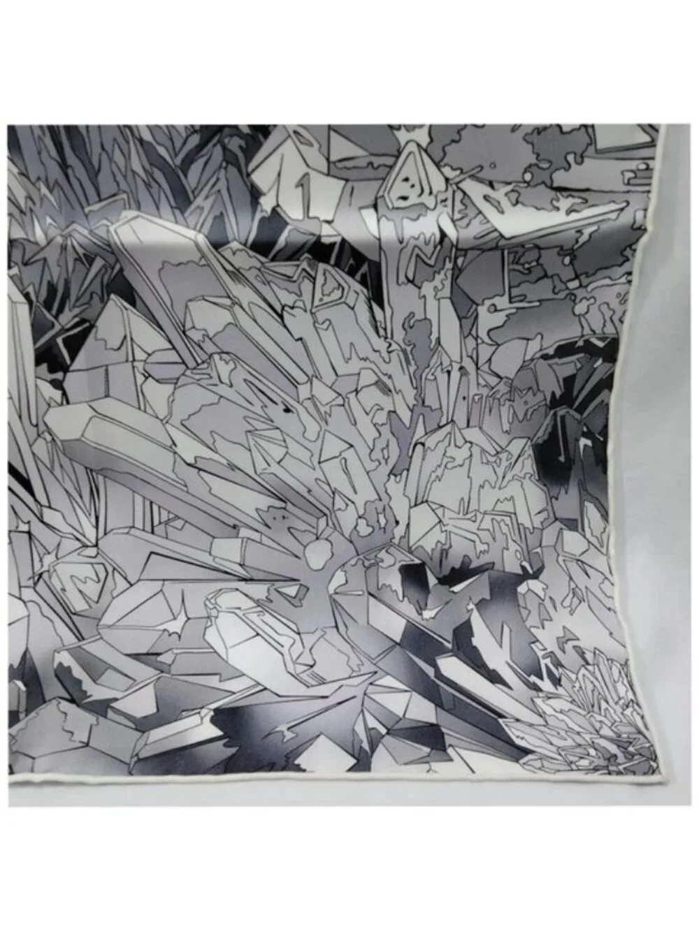 Authentic Hermès La Vallée de Cristal Carré 90 Silk Scarf